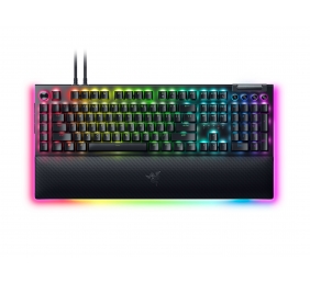 Razer BlackWidow V4 Pro Laidinė žaidimų klaviatūra RGB, Yellow Linear Switch, US, Juoda