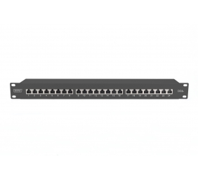 CAT 6A | Patch Panel | RJ45, 8P8C | Suitable for 483 mm (19") cabinet mounting; Transmission properties: Category 6A, Class EA; Area of application: Up to 500 MHz, 10GBase-T; Size:482.6 x 44 x 109mm | RJ45 shielding (Tinned bronze)