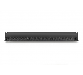 CAT 6A | Patch Panel | RJ45, 8P8C | Suitable for 483 mm (19") cabinet mounting; Transmission properties: Category 6A, Class EA; Area of application: Up to 500 MHz, 10GBase-T; Size:482.6 x 44 x 109mm | RJ45 shielding (Tinned bronze)