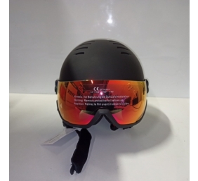 Ecost prekė po grąžinimo uvex Unisex Unisex Adults, Wanted Visor Ski Helmet, Black mat, 5