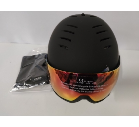 Ecost prekė po grąžinimo uvex Unisex Unisex Adults, Wanted Visor Ski Helmet, Black mat, 5