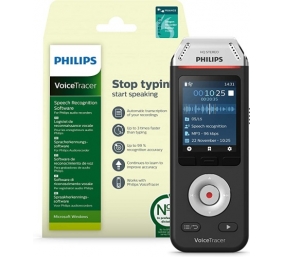 Ecost prekė po grąžinimo Philips Voicetracer DVT2810 garso įrašymo įrenginys su Dragon Sp