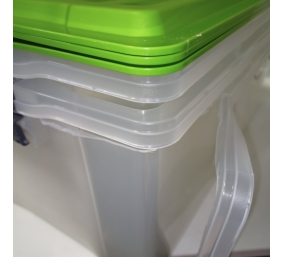 Ecost prekė po grąžinimo Rotho Compact 3Piece rinkinio saugojimo dėžutė 38L su dangčiu, p
