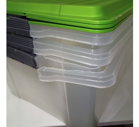 Ecost prekė po grąžinimo Rotho Compact 3Piece rinkinio saugojimo dėžutė 38L su dangčiu, p