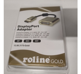 Ecost prekė po grąžinimo ROLINE GOLD 4K DPDVI adapteris Active v1.2 DP ST DVI BU, mažmeni