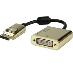 Ecost prekė po grąžinimo ROLINE GOLD 4K DPDVI adapteris Active v1.2 DP ST DVI BU, mažmeni