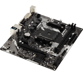 ASRock B450M-HDV R4.0 Processor family AMD, Processor socket AM4, DDR4 DIMM, Memory slots 2, Supported hard disk drive interfaces 	SATA, M.2, Number of SATA connectors 4, Chipset AMD Promontory B450, Micro ATX