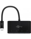 Goobay | 4-Port USB-C Multiport Adapter | 61073 | Type-C | USB-A