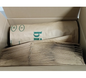 Ecost prekė po grąžinimo 120 litrų kompostuojami popieriniai maišeliai ekologiškoms šiukšliadėžėms,