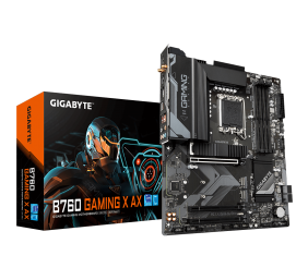 Gigabyte | B760 GAMING X AX 1.1 M/B | Processor family Intel | Processor socket  LGA1700 | DDR5 DIMM | Memory slots 4 | Supported hard disk drive interfaces 	SATA, M.2 | Number of SATA connectors 4 | Chipset Intel B760 Express | ATX