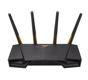 Wireless Wifi 6 AX4200 Dual Band Gigabit Router, UK | TUF-AX4200 | 802.11ax | 3603+574 Mbit/s | 10/100/1000 Mbit/s | Ethernet LAN (RJ-45) ports 4 | Mesh Support Yes | MU-MiMO Yes | 3G/4G data sharing | Antenna type External | 1 x USB 3.2 Gen 1 | 36 month(