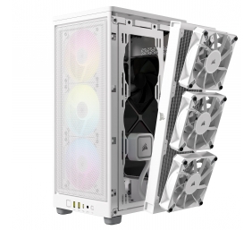 Corsair | RGB AIRFLOW PC Case | 2000D | White | Mini-ITX | Power supply included No | SFX
