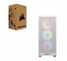 Corsair | RGB AIRFLOW PC Case | 2000D | White | Mini-ITX | Power supply included No | SFX