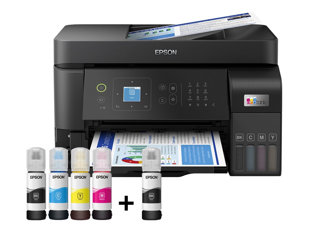 Epson Multifunctional printer | EcoTank L5590 | Inkjet | Colour | Inkjet Multifunctional Printer | A4 | Wi-Fi | Black