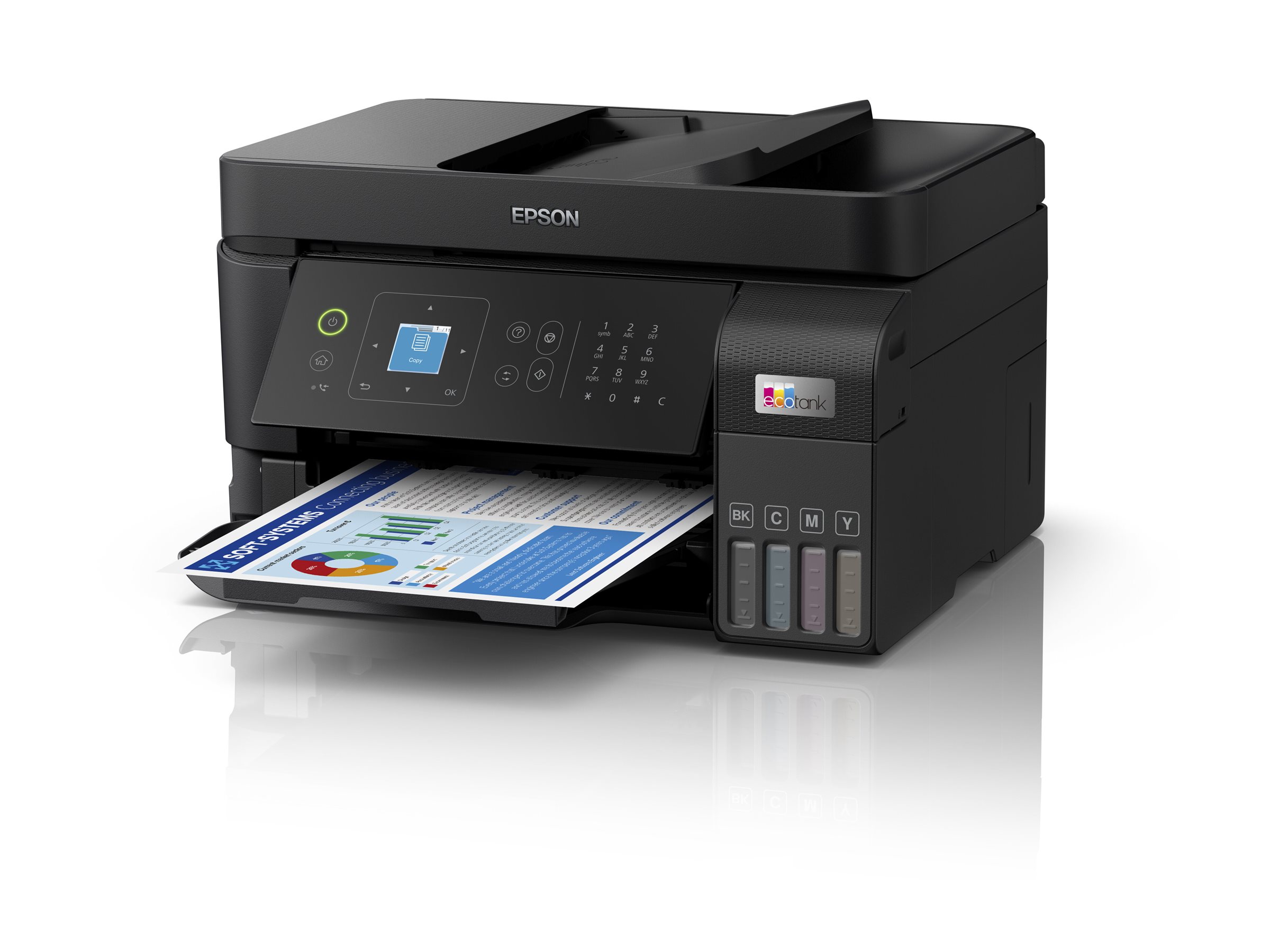 Epson Multifunctional printer | EcoTank L5590 | Inkjet | Colour | Inkjet Multifunctional Printer | A4 | Wi-Fi | Black