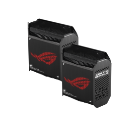 Wifi 6 802.11ax Tri-band Gigabit Gaming Mesh System | GT6 ROG Rapture (2-Pack) | 802.11ax | 574+4804+4804 Mbit/s | 10/100/1000 Mbit/s | Ethernet LAN (RJ-45) ports 3 | Mesh Support Yes | MU-MiMO Yes | No mobile broadband | Antenna type Internal | month(s)