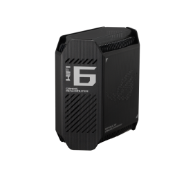 Wifi 6 802.11ax Tri-band Gigabit Gaming Mesh System | GT6 ROG Rapture (2-Pack) | 802.11ax | 574+4804+4804 Mbit/s | 10/100/1000 Mbit/s | Ethernet LAN (RJ-45) ports 3 | Mesh Support Yes | MU-MiMO Yes | No mobile broadband | Antenna type Internal
