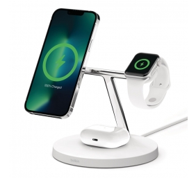 Belkin | Pro MagSafe 3in1 Wireless Charging Stand + AC Power Adapter | BOOST CHARGE