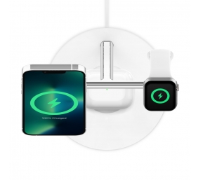 Belkin | Pro MagSafe 3in1 Wireless Charging Stand + AC Power Adapter | BOOST CHARGE