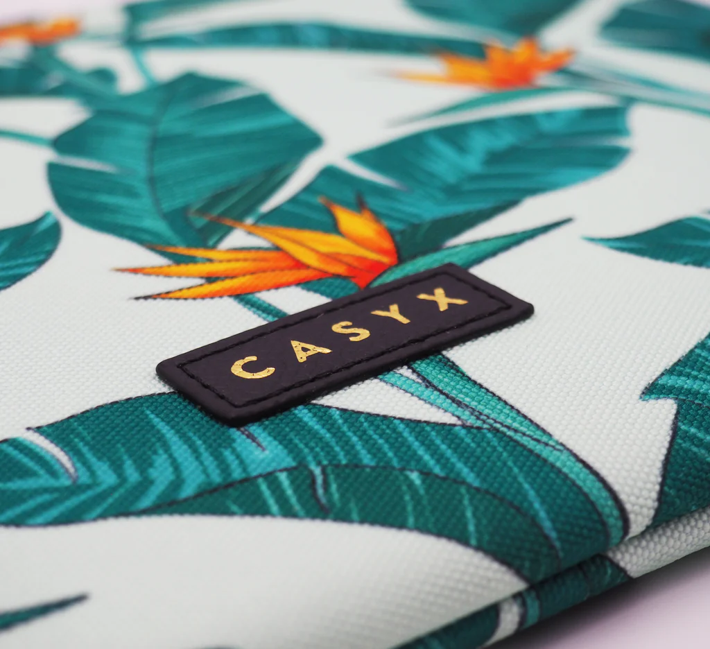 Casyx | SLVS-000008 | Casyx for MacBook | Fits up to size 13 ”/14 " | Sleeve | Birds of Paradise | Waterproof