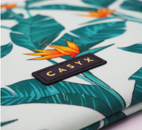 Casyx | SLVS-000008 | Casyx for MacBook | Fits up to size 13 ”/14 " | Sleeve | Birds of Paradise | Waterproof