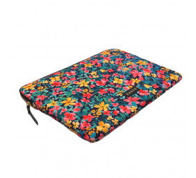 Casyx | SLVS-000023 | Casyx for MacBook | Fits up to size 13 ”/14 " | Sleeve | Canvas Flowers Dark | Waterproof