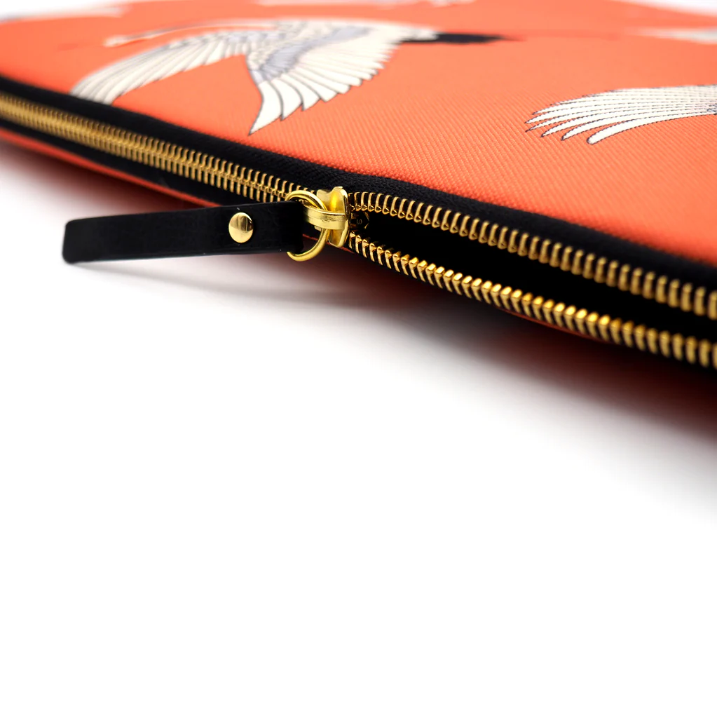 Casyx | SLVS-000006 | Casyx for MacBook | Fits up to size 13 ”/14 " | Sleeve | Coral Cranes | Waterproof
