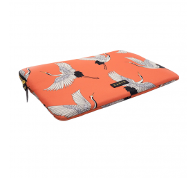 Casyx | SLVS-000006 | Casyx for MacBook | Fits up to size 13 ”/14 " | Sleeve | Coral Cranes | Waterproof