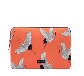 Casyx | Fits up to size 13 ”/14 " | Casyx for MacBook | SLVS-000006 | Sleeve | Coral Cranes | Waterproof