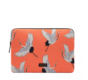 Casyx | SLVS-000006 | Casyx for MacBook | Fits up to size 13 ”/14 " | Sleeve | Coral Cranes | Waterproof