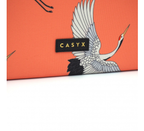 Casyx | SLVS-000006 | Casyx for MacBook | Fits up to size 13 ”/14 " | Sleeve | Coral Cranes | Waterproof
