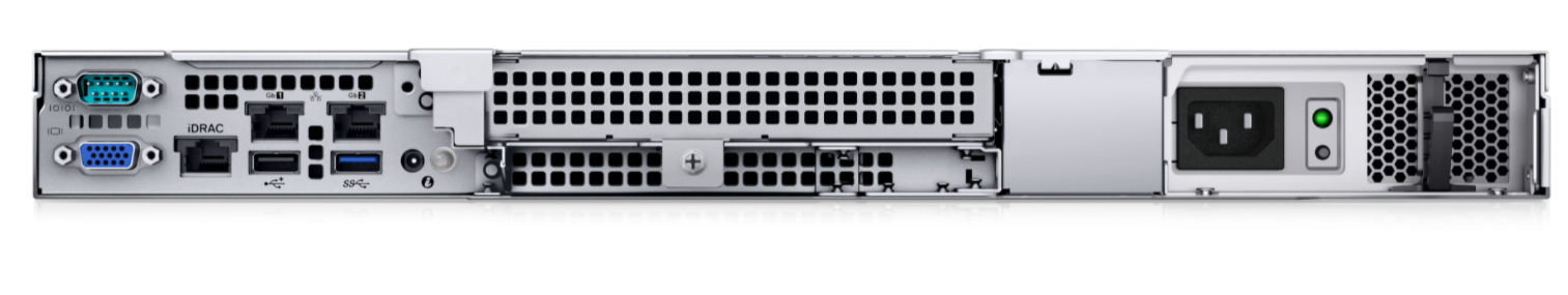 Dell PowerEdge R250  Rack (1U) Intel Xeon 2.8 GHz 8 MB 4C 4T UDIMM DDR4 4 No RAM, No HDD Up to 4 x 3.5" No PERC Single, Cabled 1 Power supply 450 W On-Board LOM iDrac9 Express Static Rails No OS Warranty Basic NBD 36 month(s) 12.20 kg 11.20 kg