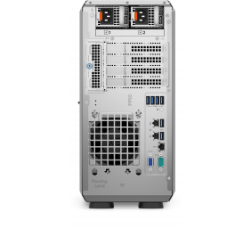 Dell PowerEdge T350 Tower, Intel Xeon, E-2314, 2.8 GHz, 8 MB, 4T, 4C, No RAM, No HDD, Up to 8 x 3.5", Hot-swap hard drive bays, PERC H355, Power supply 2x600 W, iDrac9 Basic, No OS, Warranty Basic NBD month(s)