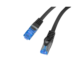 Patch Cord cat. 6 FTP | PCF6A-10CC-0025-BK | S/FTP | S/FTP shielding type – Aluminium braid on wire and each pair foiled additionally. The coating is made of low-smoke and Halogen-free materials (LSZH). Category compliance confirmed by Fluke tester.  Stra