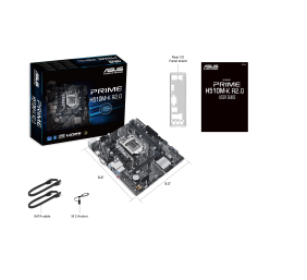 Asus | PRIME H510M-K R2.0 | Processor family Intel | Processor socket  LGA1200 | DDR4 DIMM | Memory slots 2 | Supported hard disk drive interfaces 	SATA, M.2 | Number of SATA connectors 4 | Chipset  Intel H470 | micro-ATX