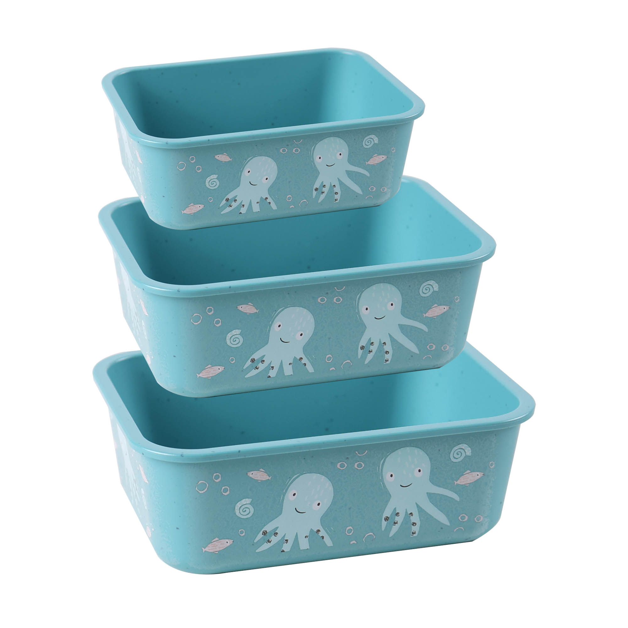 Stoneline | Awave Set of storage box | 21941 | Storage box | 3 pc(s) | Dishwasher proof | Turquoise