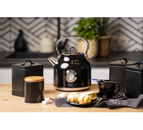 Adler | Kettle with a Thermomete | AD 1346b | Electric | 2200 W | 1.7 L | Stainless steel | 360° rotational base | Black