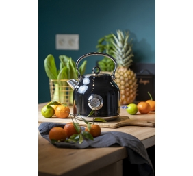 Adler | Kettle with a Thermomete | AD 1346b | Electric | 2200 W | 1.7 L | Stainless steel | 360° rotational base | Black