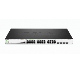 D-Link | Switch | DGS-1210-28MP | Web Management | Rack mountable | Gigabit Ethernet (copper) ports quantity 24 | SFP ports quantity 4 | PoE/Poe+ ports quantity 24 | Power supply type External | Lifetime month(s)