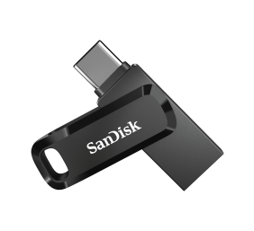 SanDisk Ultra Dual Drive Go USB atmintinė 128GB, USB-C/USB-A 3.2 Gen 1, Juoda