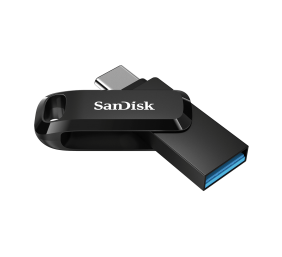 SanDisk Ultra Dual Drive Go USB atmintinė 128GB, USB-C/USB-A 3.2 Gen 1, Juoda