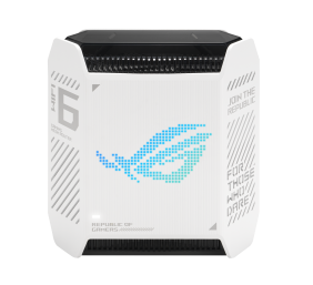 Wifi 6 802.11ax Tri-band Gigabit Gaming Mesh Router | GT6 ROG Rapture (1-Pack) | 802.11ax | 574+4804+4804 Mbit/s | 10/100/1000 Mbit/s | Ethernet LAN (RJ-45) ports 3 | Mesh Support Yes | MU-MiMO Yes | No mobile broadband | Antenna type Internal