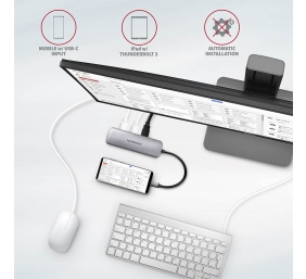 AXAGON SuperSpeed USB-C COMBO 5in1 Hub | HMC-5