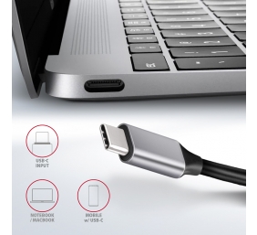AXAGON SuperSpeed USB-C COMBO 6in1 Hub | HMC-6GL