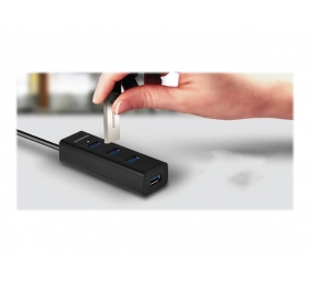 AXAGON Four-port USB 3.0 hub with fast charging and power support | HUE-S2B