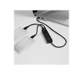 AXAGON Four-port USB 3.0 hub with fast charging and power support | HUE-S2B