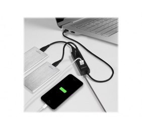 AXAGON Four-port USB 3.0 hub with fast charging and power support | HUE-S2B