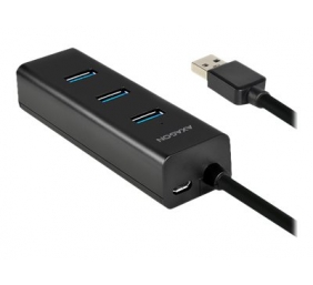 AXAGON Four-port USB 3.0 hub with fast charging and power support | HUE-S2B