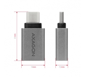 AXAGON Adapter into the USB-C port with USB Type A female output | RUCM-AFA