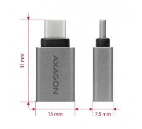 AXAGON Adapter into the USB-C port with USB Type A female output | RUCM-AFA